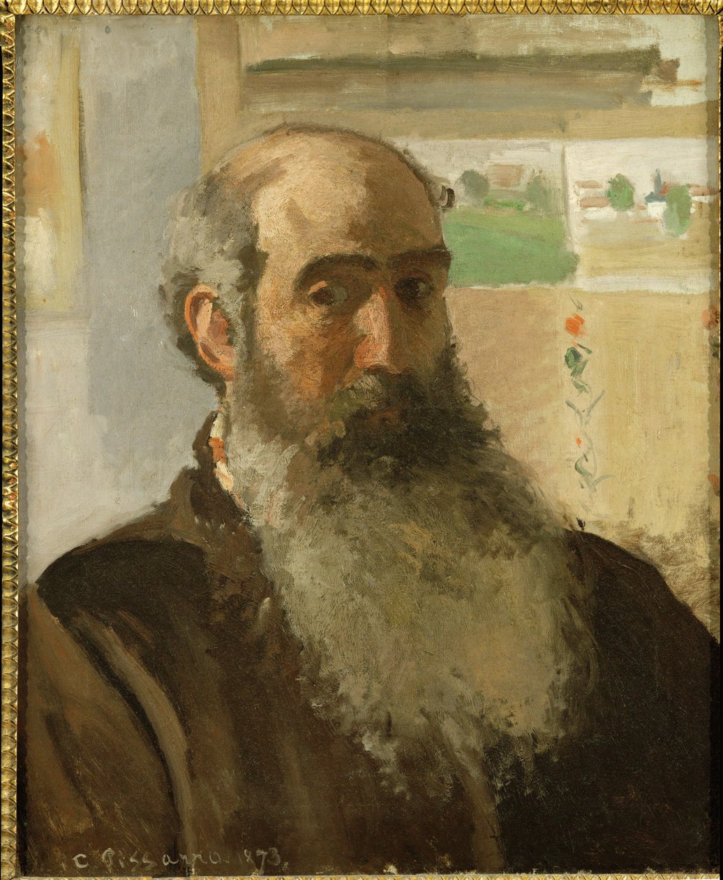 Zelfportret ... (olieverf op doek) door Camille Pissarro