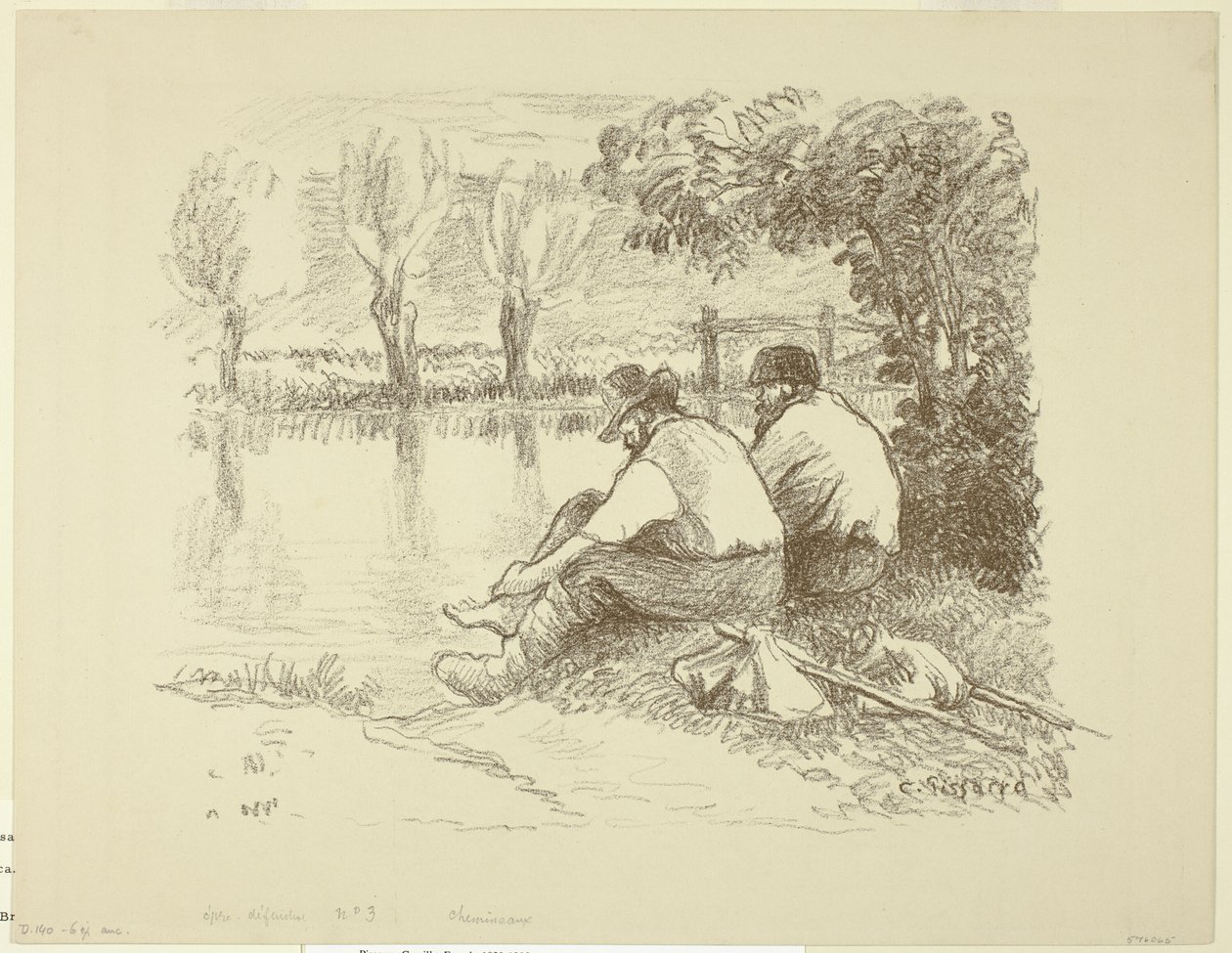 Zwerver door Camille Pissarro