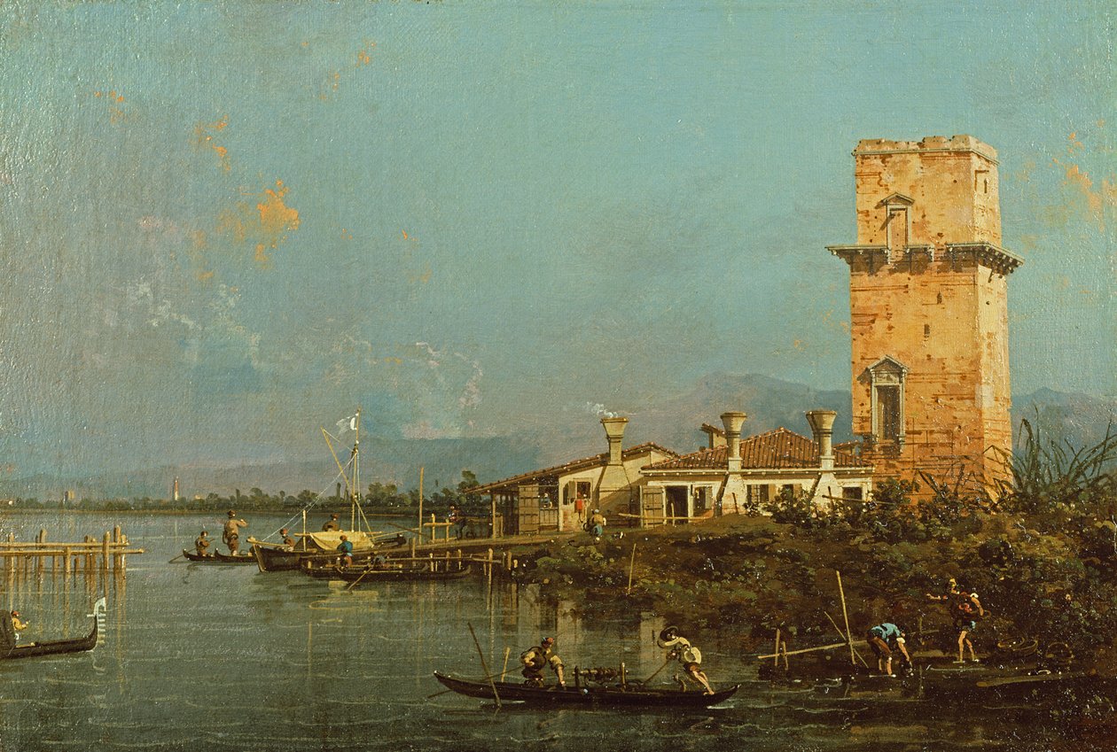 La Torre di Malghera door Giovanni Antonio Canal