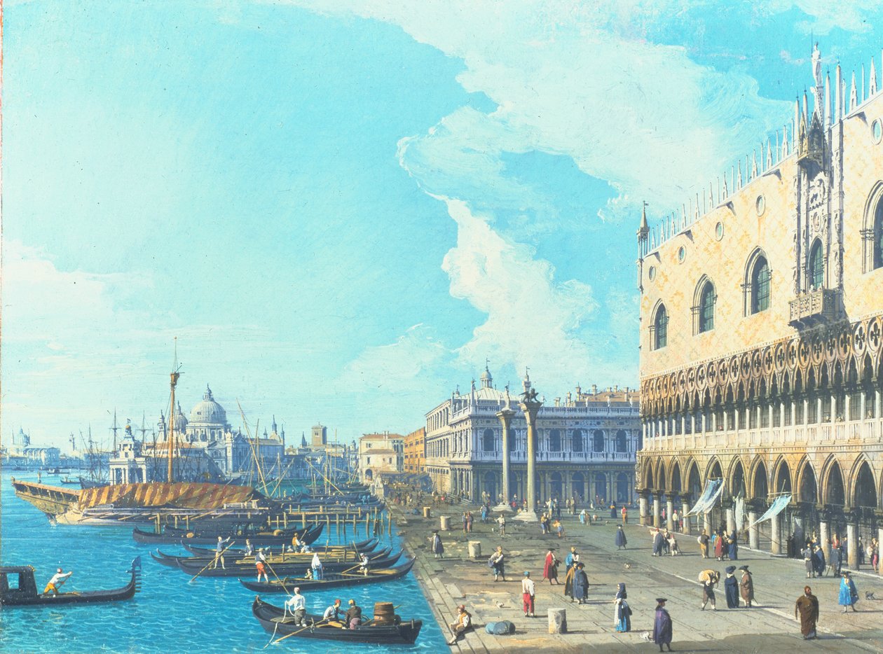Uitzicht op Venetië met de Salute, ca. 1735 door Giovanni Antonio Canal