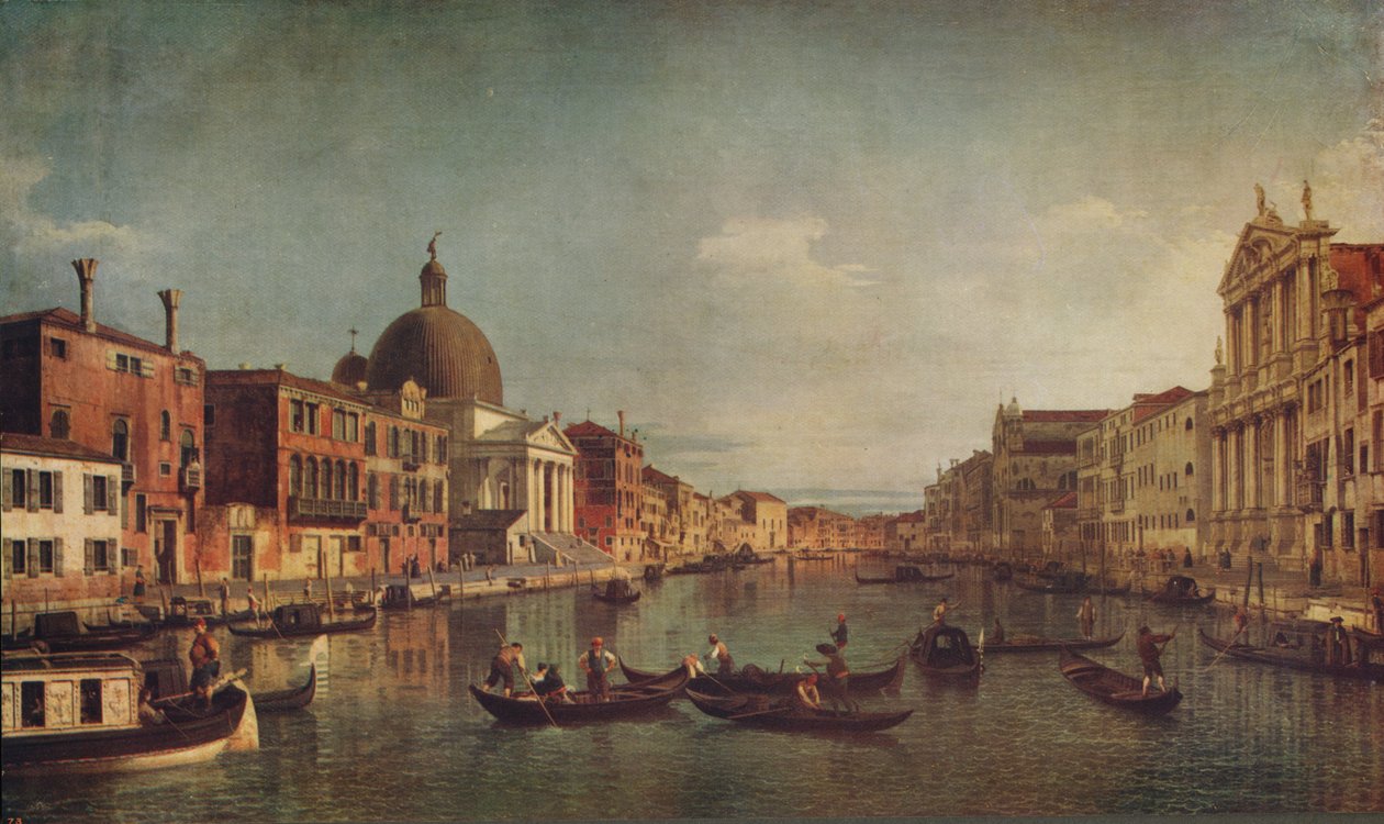 Een uitzicht op het Canal Grande Venetië, c1740, c1915 door Giovanni Antonio Canal