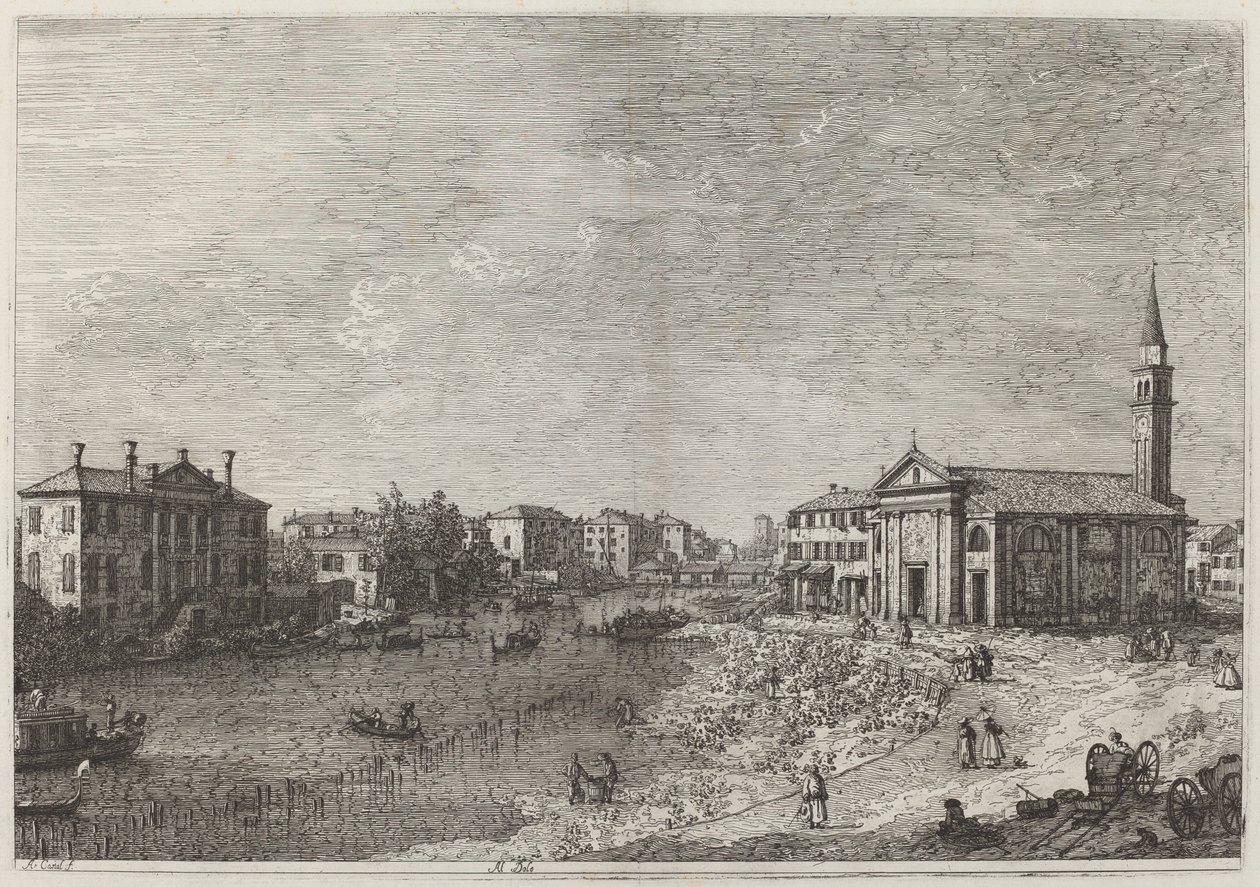 Al Dolo, ca. 1735-1746 door Canaletto