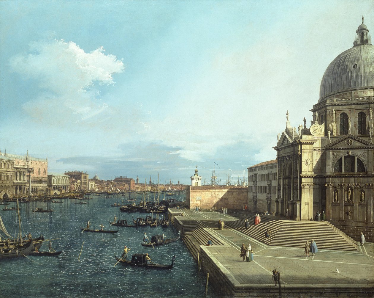 Canaletto - Santa Maria della Salute, 1738-42 door Canaletto