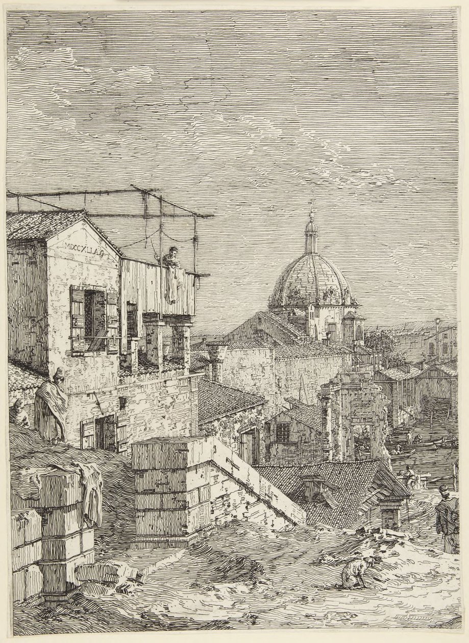 Huis door Canaletto