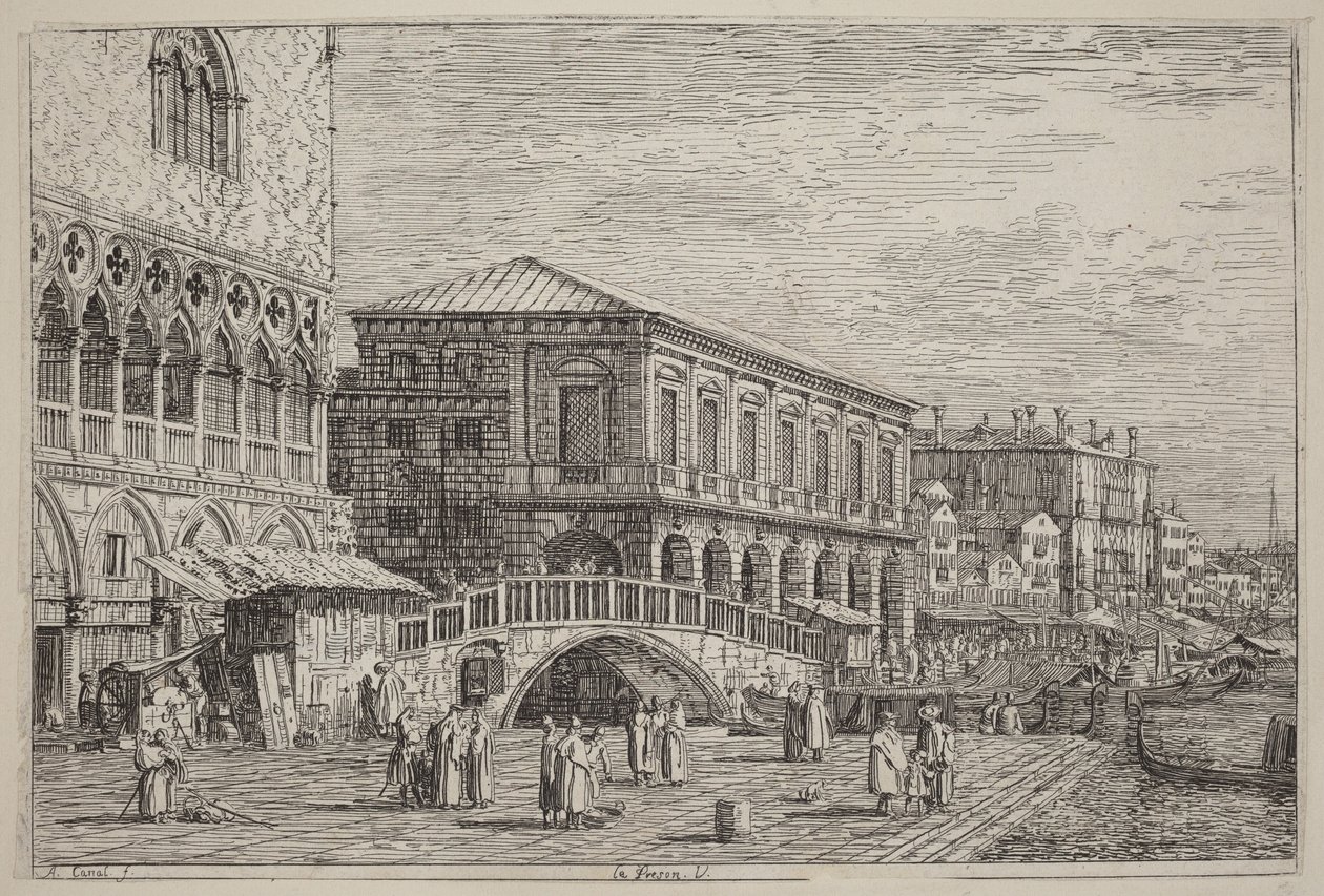 De gevangenis. V. door Canaletto