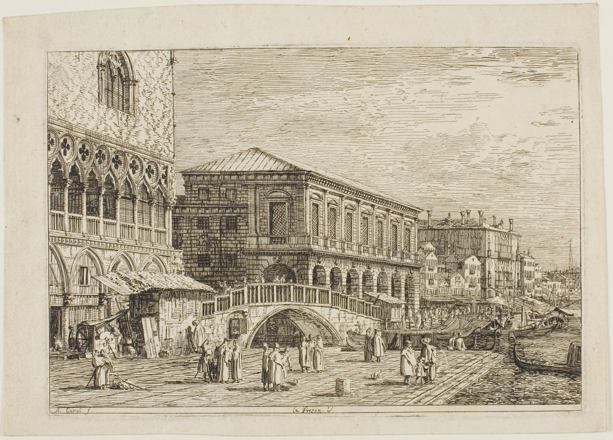 le Preson. V., uit Vedute door Canaletto