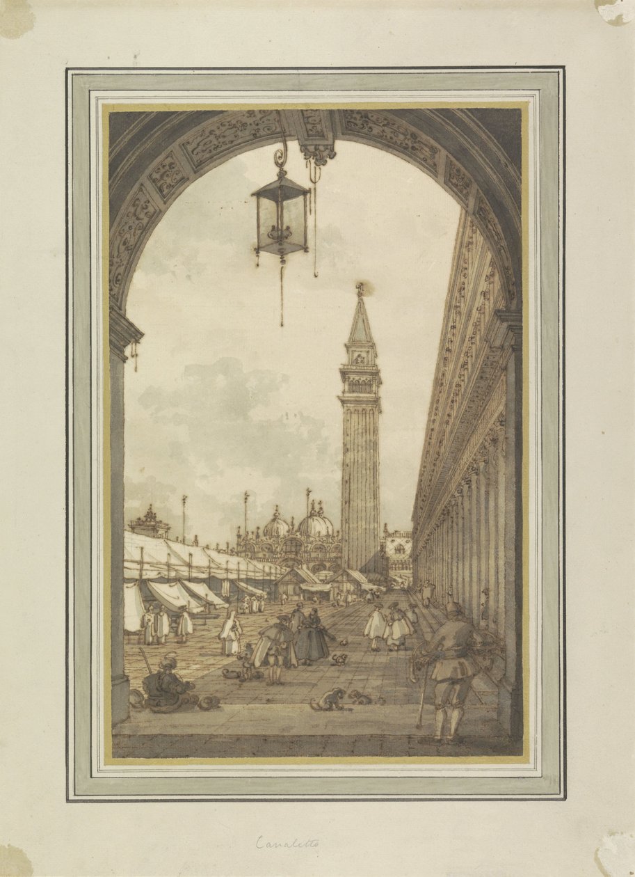 Piazza San Marco, Venice, Seen from the South-west door Canaletto