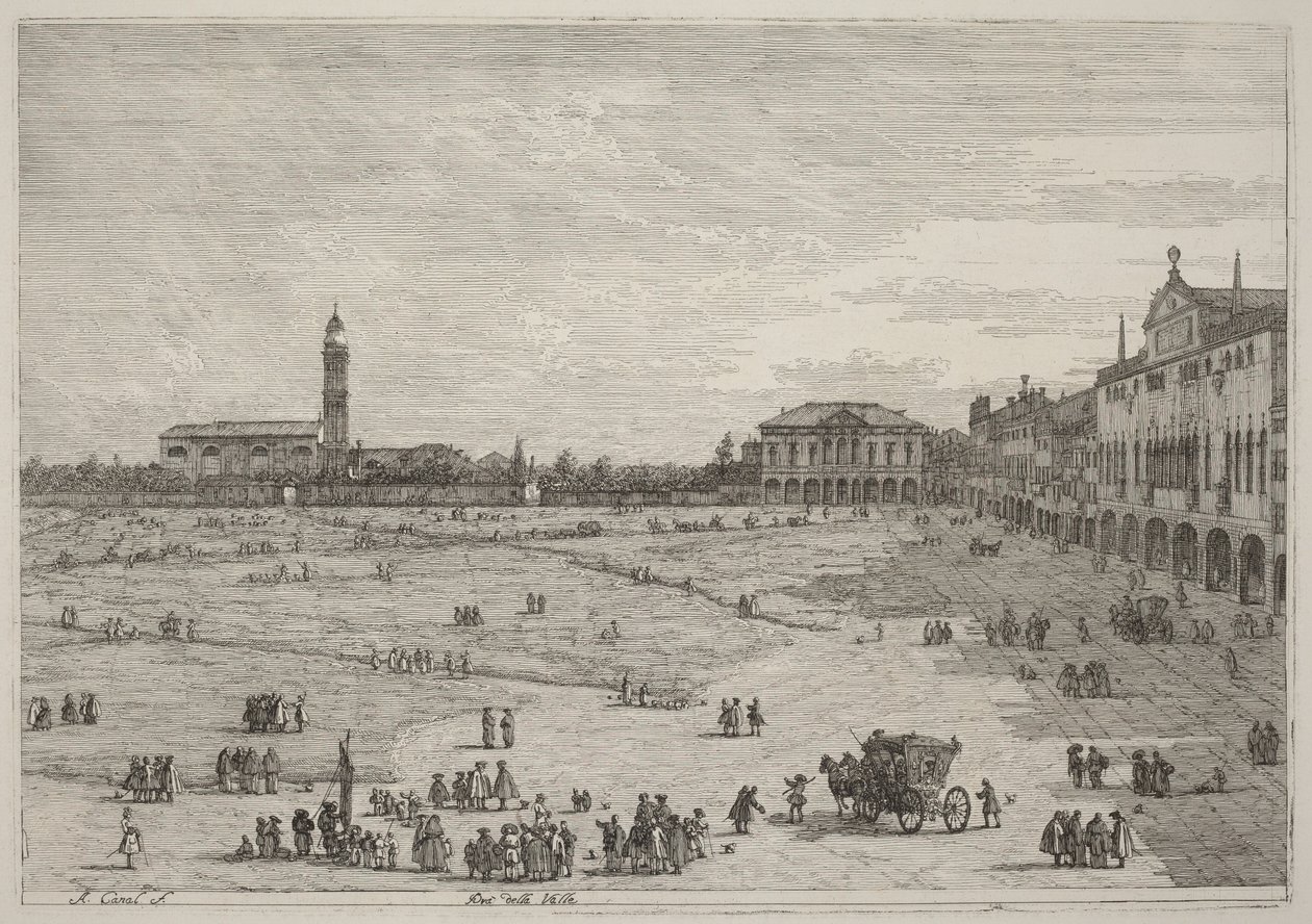 Prato della Valle door Canaletto
