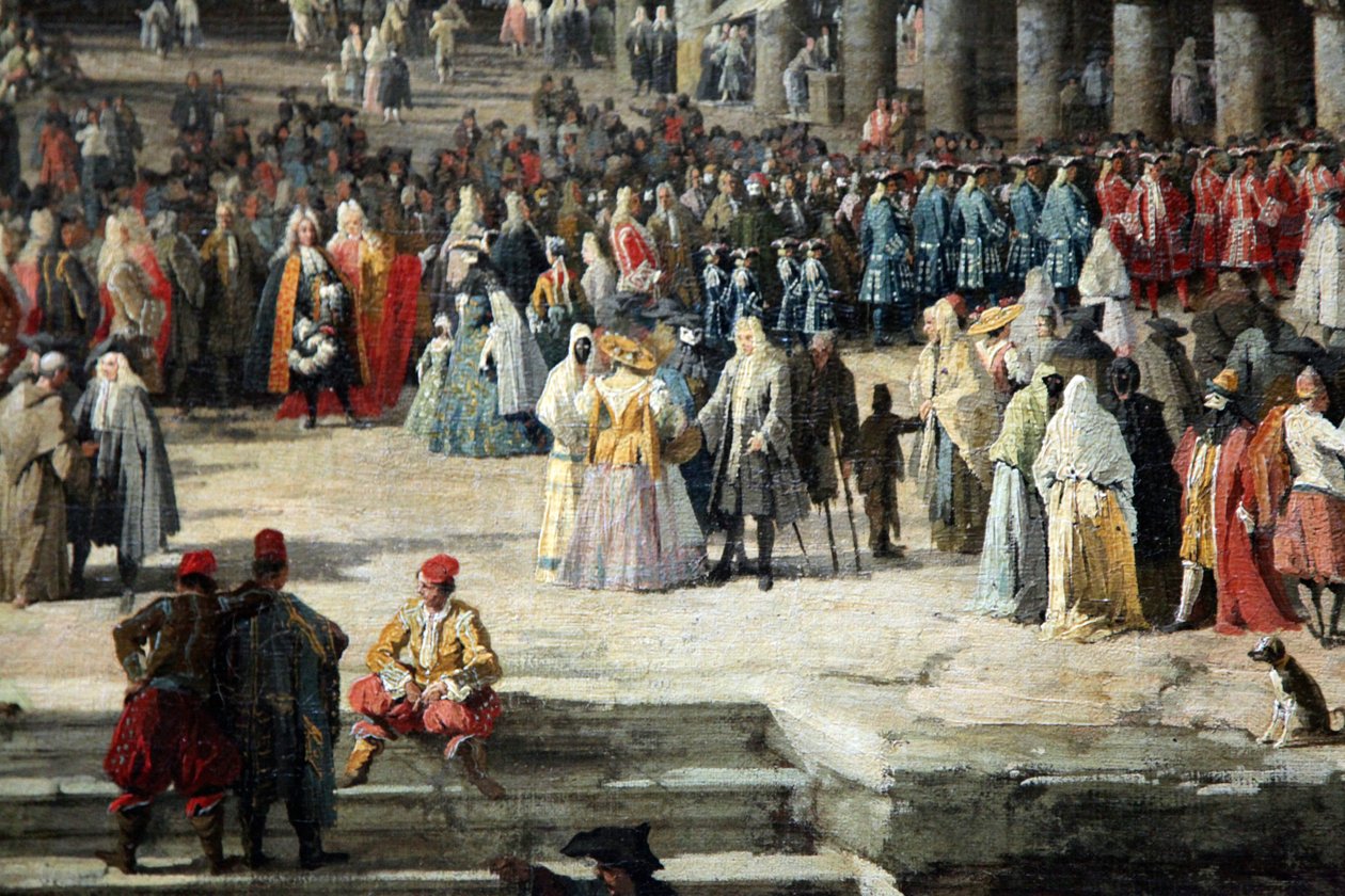Ontvangst van de Franse Ambassadeur in Venetië, 1726-1727 door Canaletto