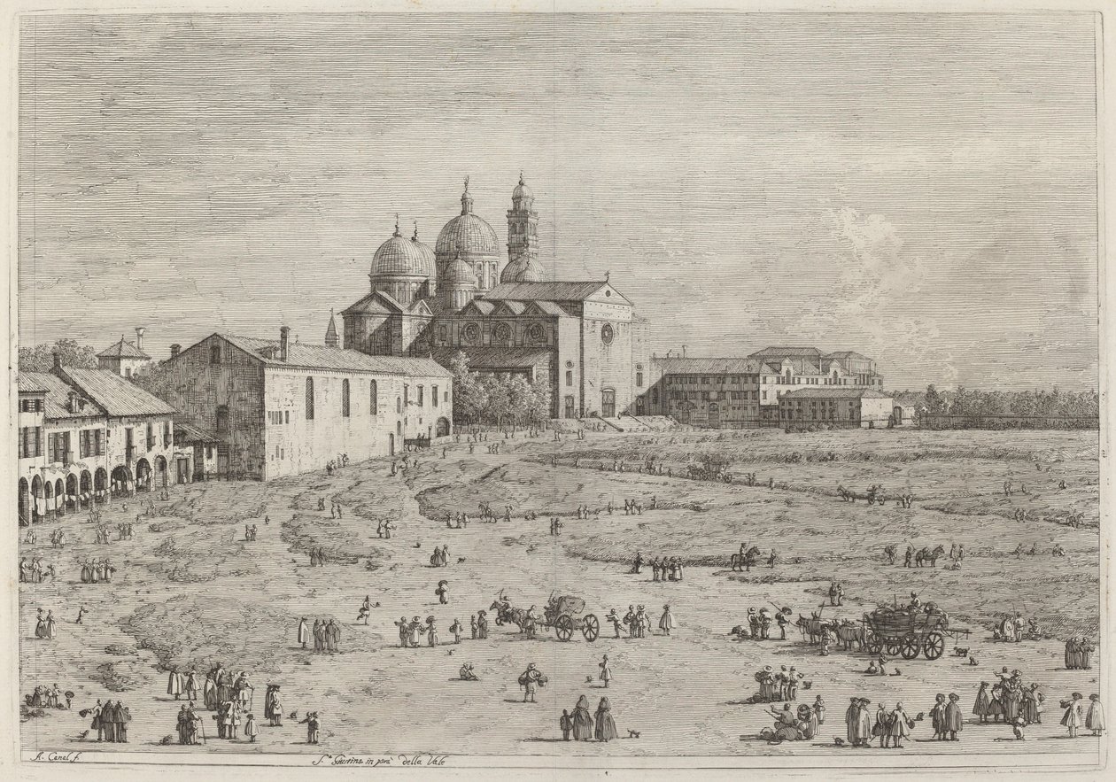 S. Giustina in pra della Vale door Canaletto