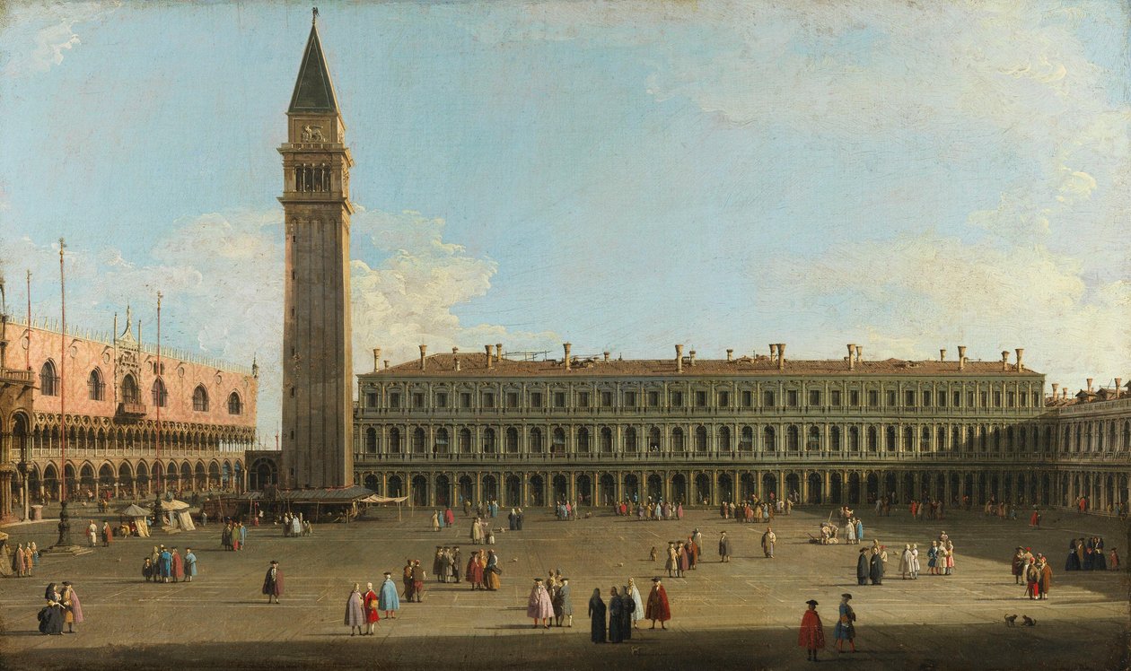 Het San Marcoplein, Venetië door Canaletto
