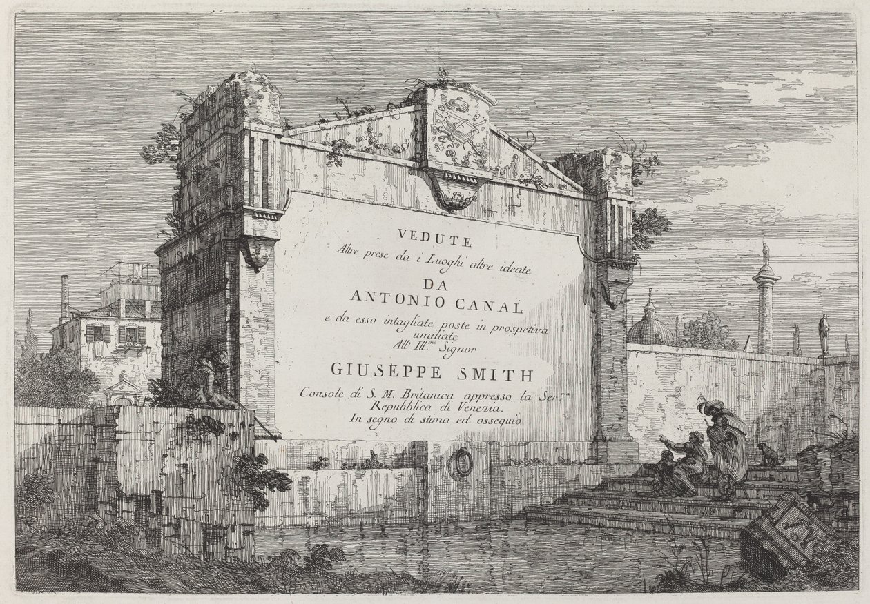 Titelplaat, ca. 1735-1746 door Canaletto