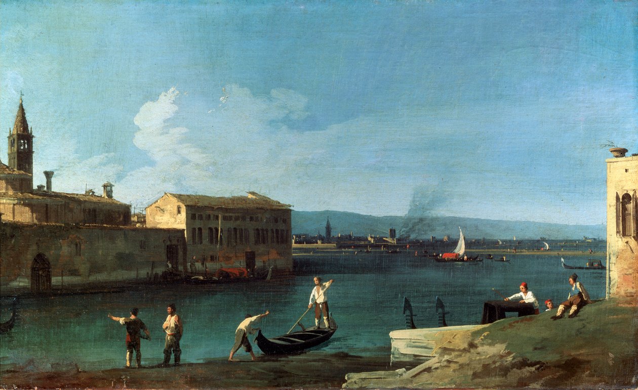 Uitzicht op Venetië, 18e eeuw door Giovanni Antonio Canal