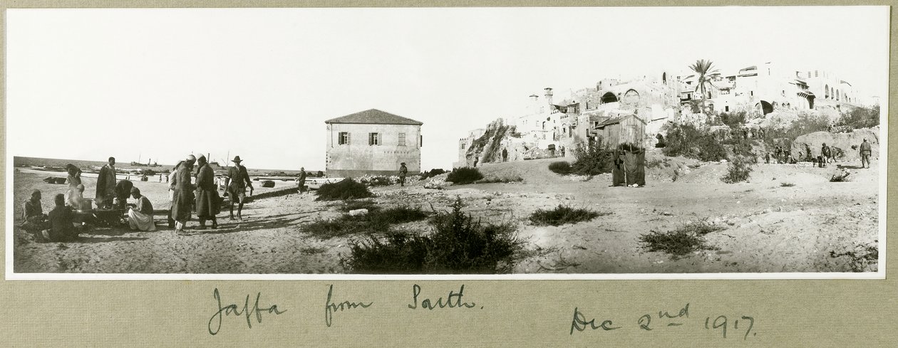 Jaffa vanuit het zuiden, 2 december 1917 door Capt. Arthur Rhodes