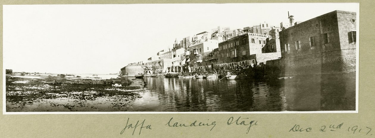Aanlegsteiger van Jaffa, 2 december 1917 door Capt. Arthur Rhodes