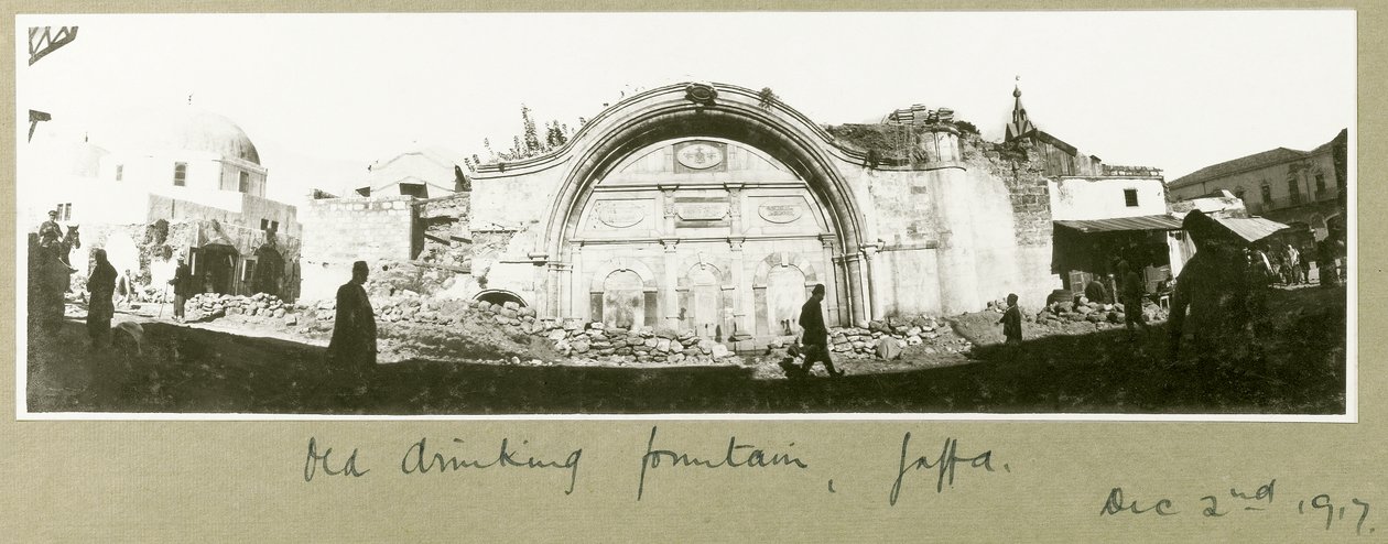Oude drinkfontein, Jaffa, 2 december 1917 door Capt. Arthur Rhodes