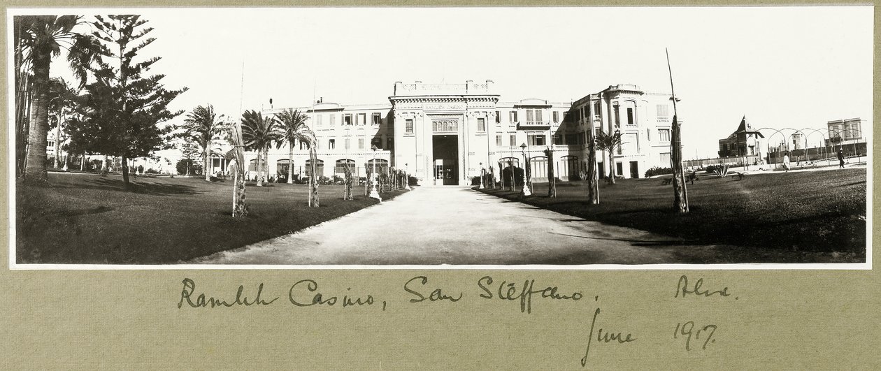 Ramleh Casino, San Stefano, juni 1917 door Capt. Arthur Rhodes