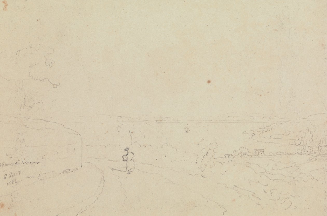 Boven West Cowes, 8 februari 1826 door Capt. Thomas Hastings