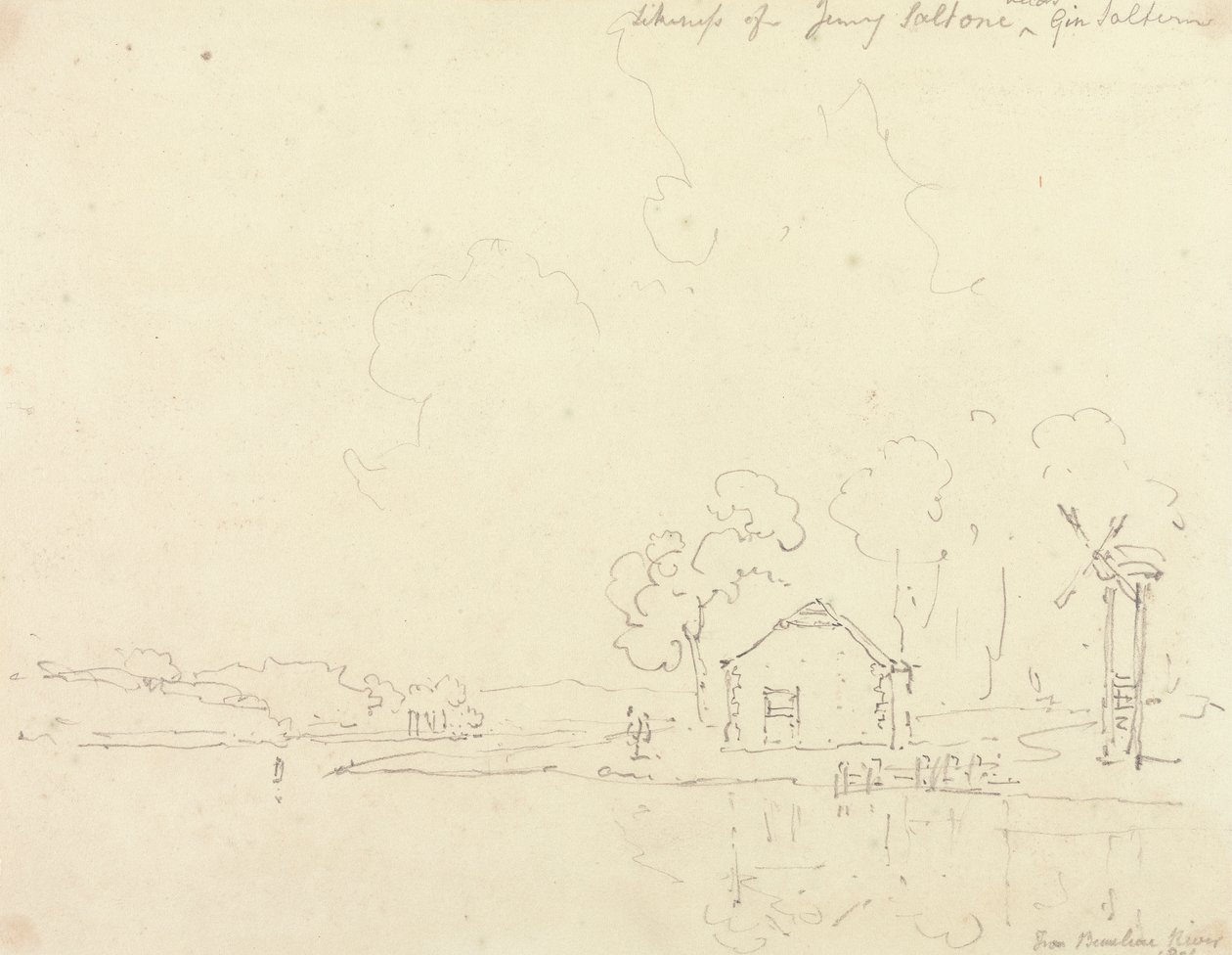 Van Beaulieu River, Hampshire door Capt. Thomas Hastings