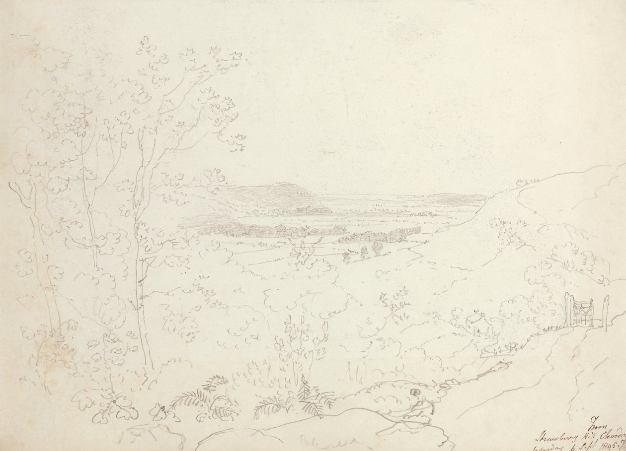 Van Strawberry Hill, Clevedon, Zaterdag 6 September 1845 door Capt. Thomas Hastings
