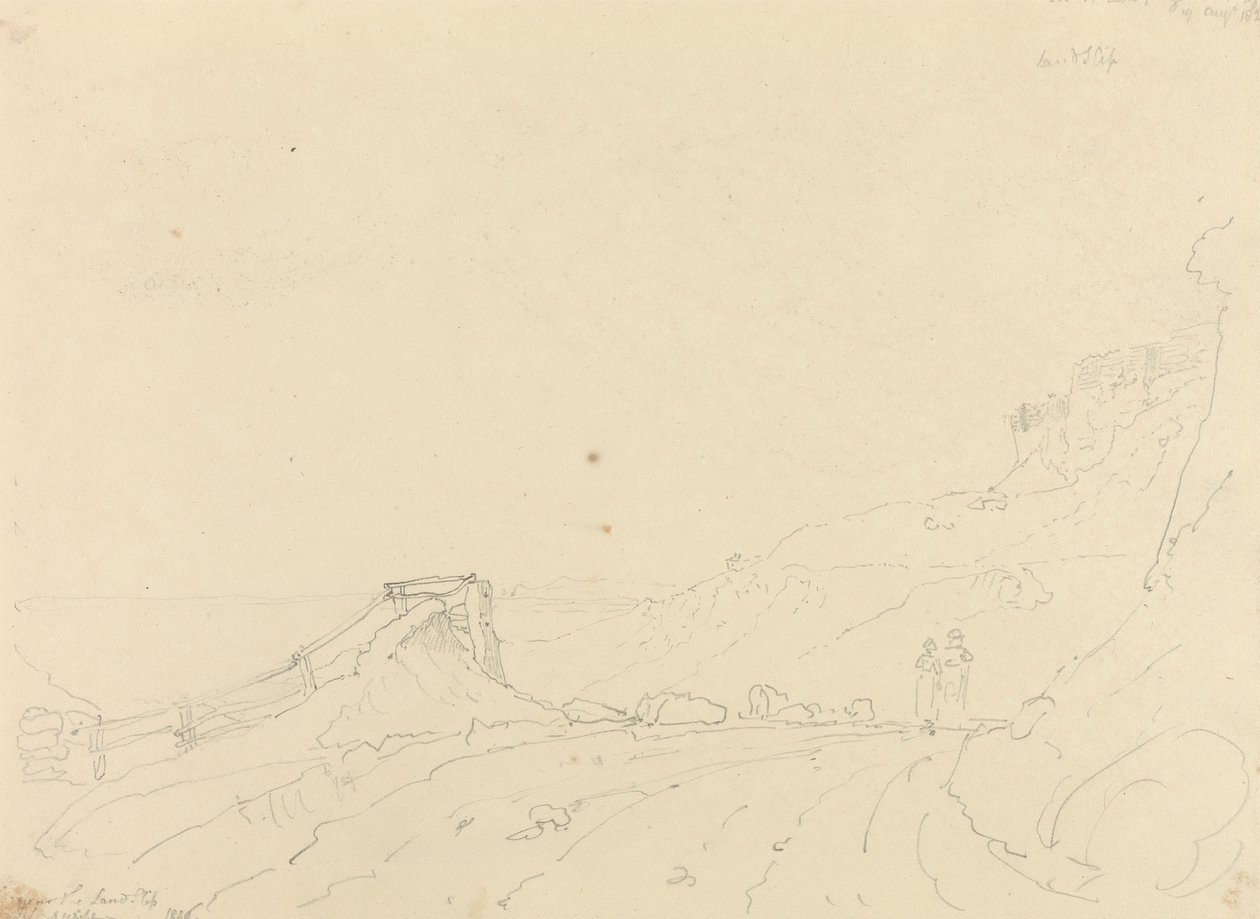 Nabij Blackgang Chine, 19 augustus 1826 door Capt. Thomas Hastings