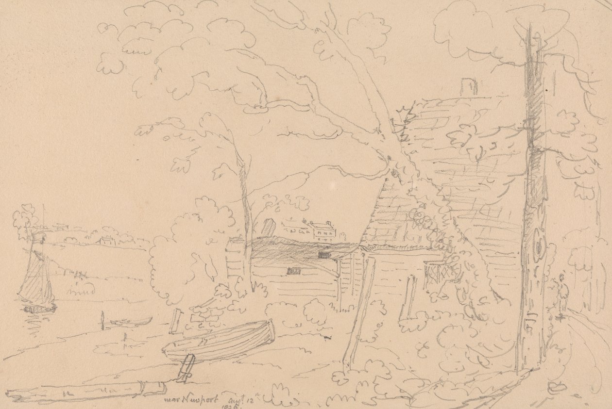 Bij Newport, 12 augustus 1826 door Capt. Thomas Hastings