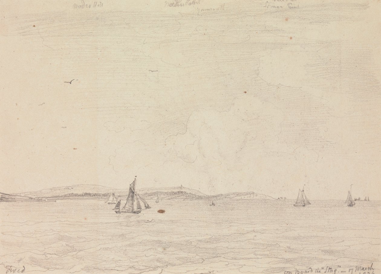 Aan Boord van de "Stag," 17 maart 1826 door Capt. Thomas Hastings