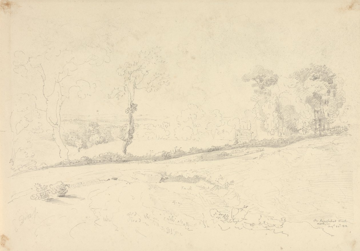 Op Hampstead Heath, 22 augustus 1818 door Capt. Thomas Hastings