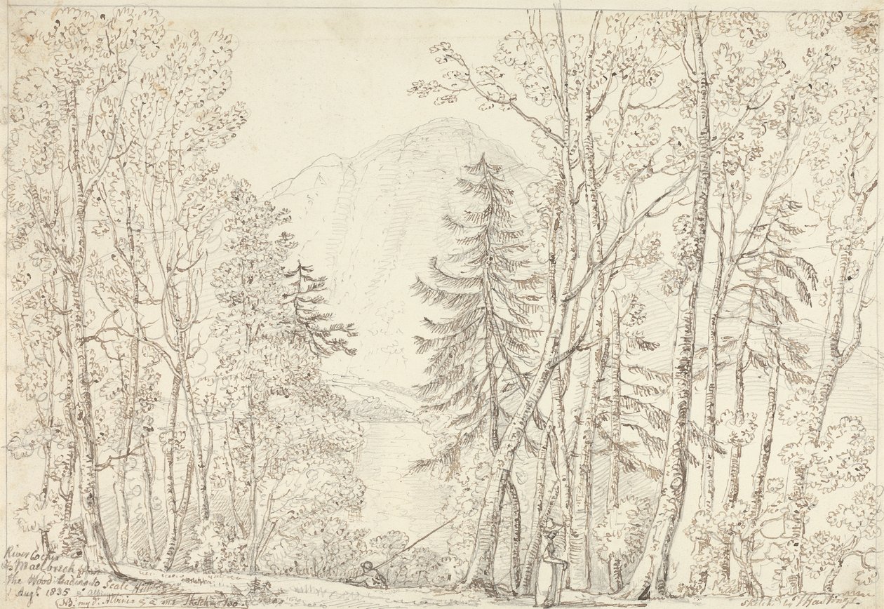 Rivier Cocker en Mellbreak, 1 augustus 1835 door Capt. Thomas Hastings