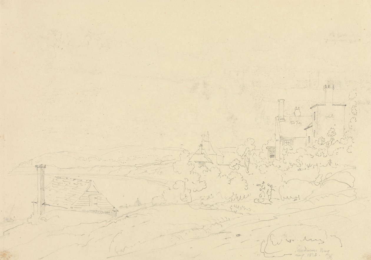 Sandown Bay, Isle of Wight, augustus 1828 door Capt. Thomas Hastings