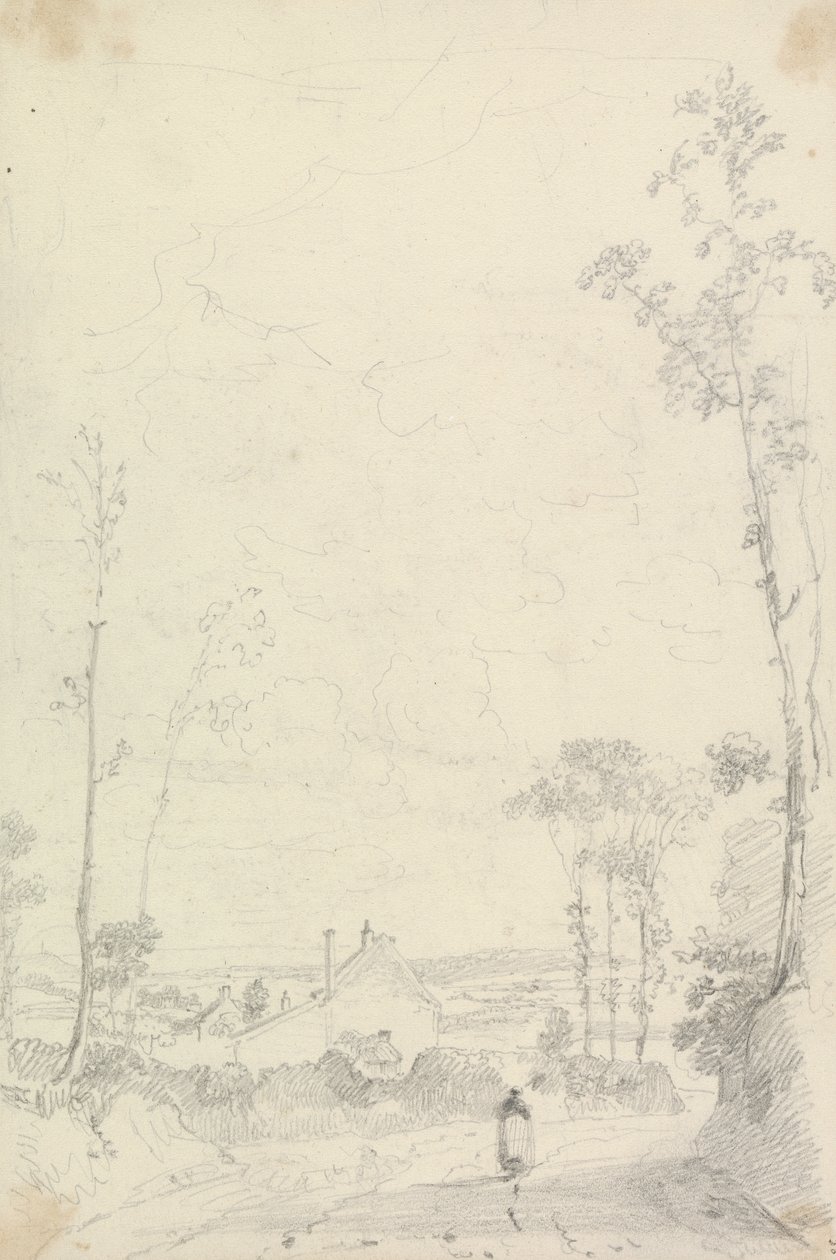 Schets van een Huis langs een Heideweg door Capt. Thomas Hastings