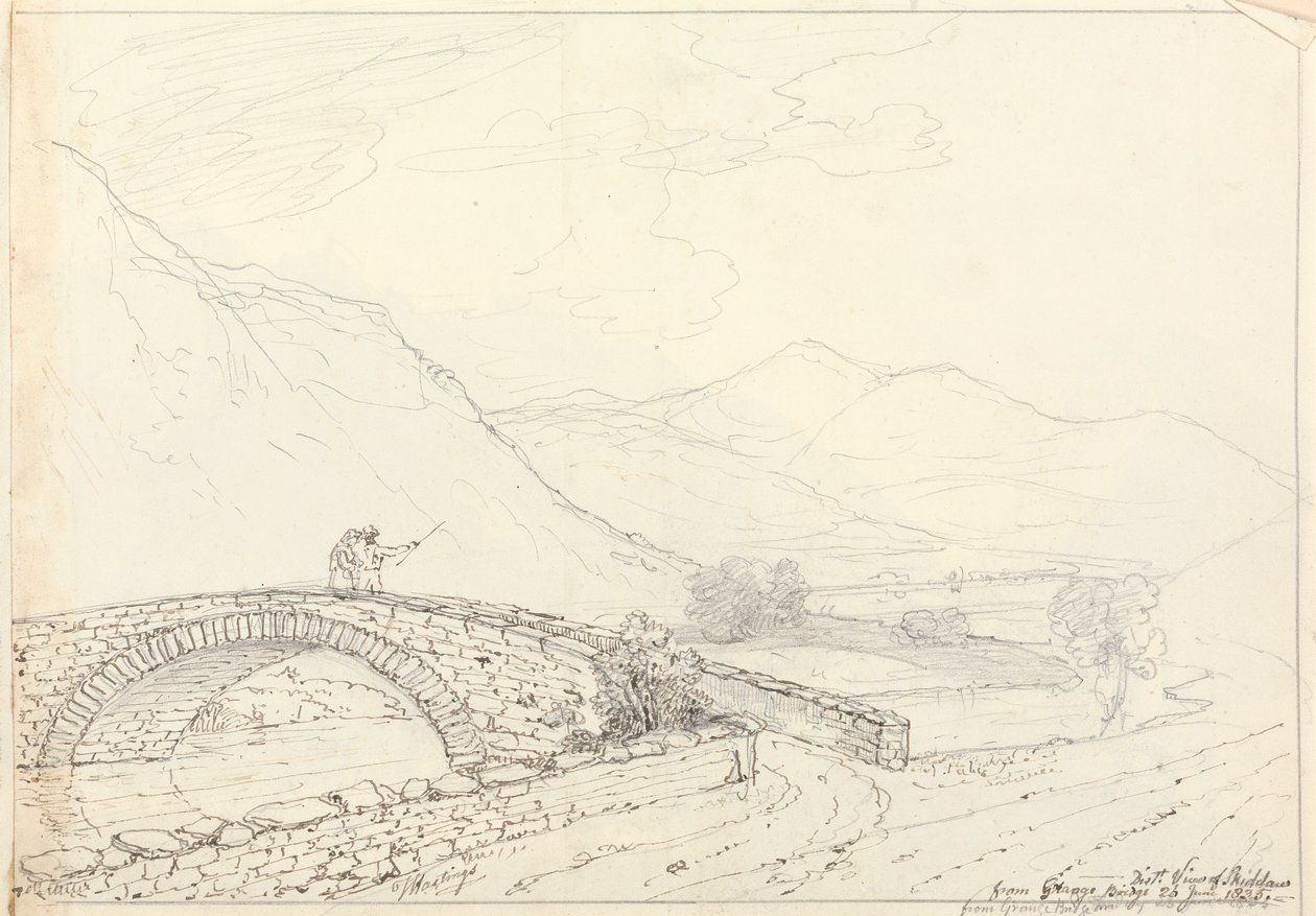 De Bowder Stone, Jaws of Borrowdale, Zaterdag 27 Juni 1835 door Capt. Thomas Hastings