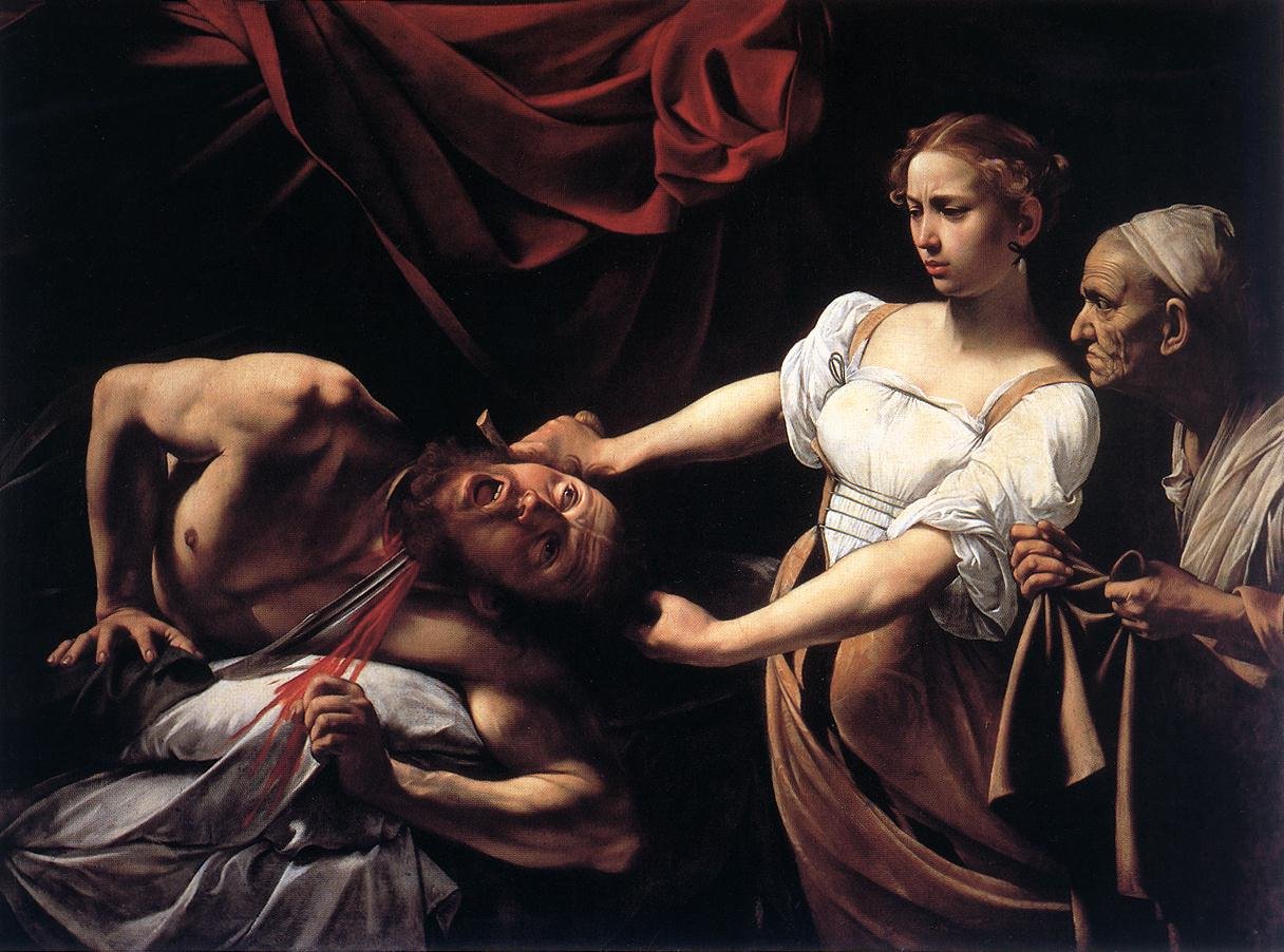 Judith onthoofdt Holofernes door Michelangelo Merisi Caravaggio