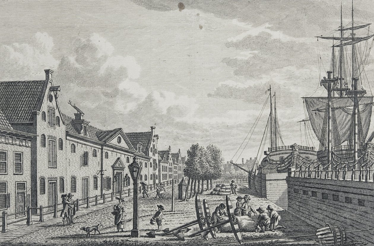 De admiraliteit in Harlingen door Carel Frederik Bendorp and Jan Bulthuis