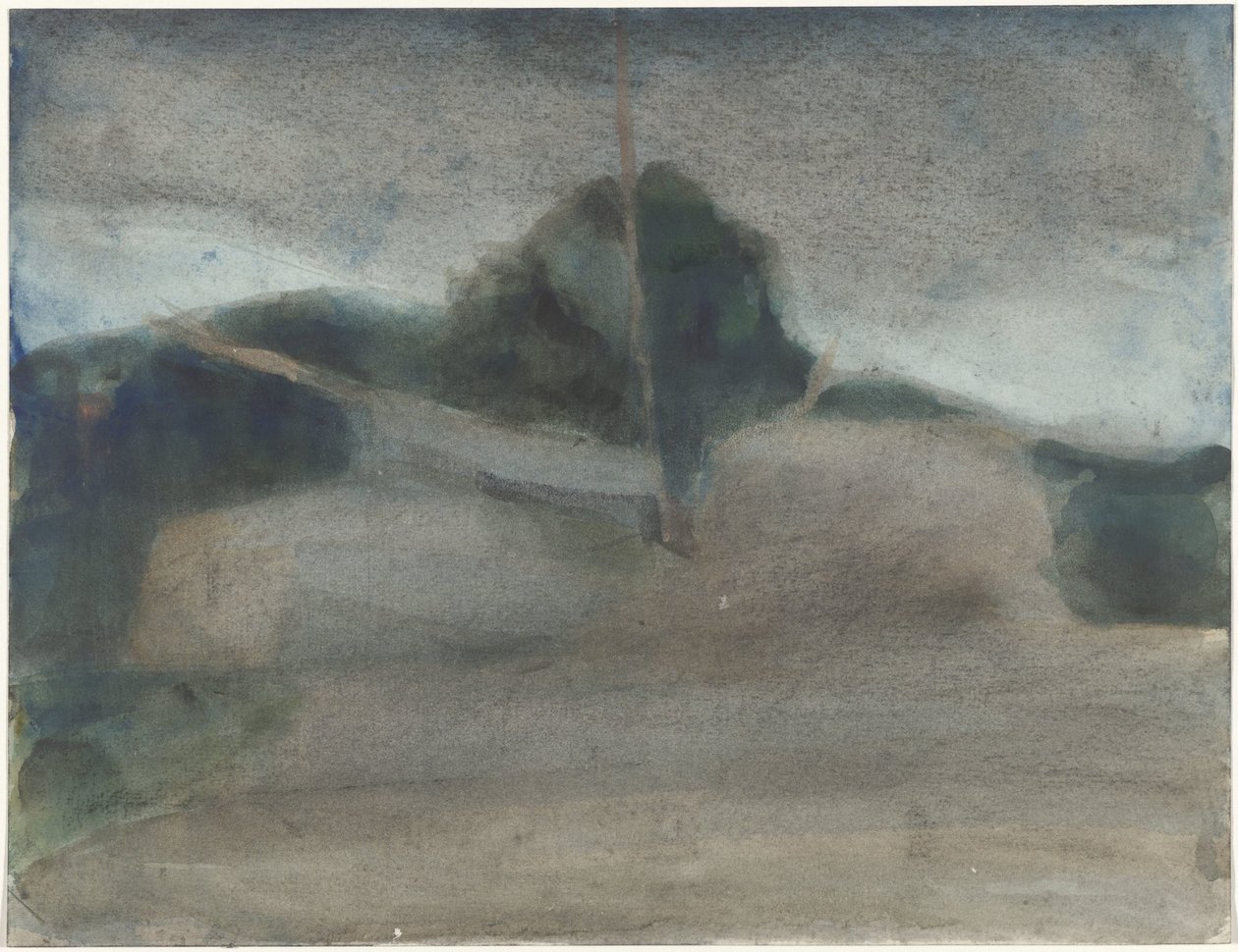 Landschap door Carel Adolph Lion Cachet