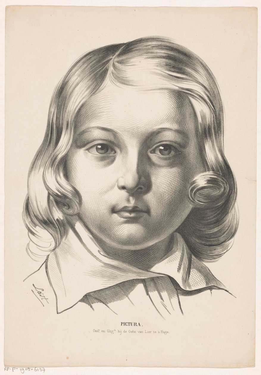 Hoofd van een jongen door Carel Christiaan Antony Last