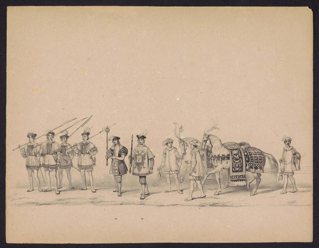 Maskerade van de Utrechtse studenten, 1846 (plaat 7) door Carel Christiaan Antony Last