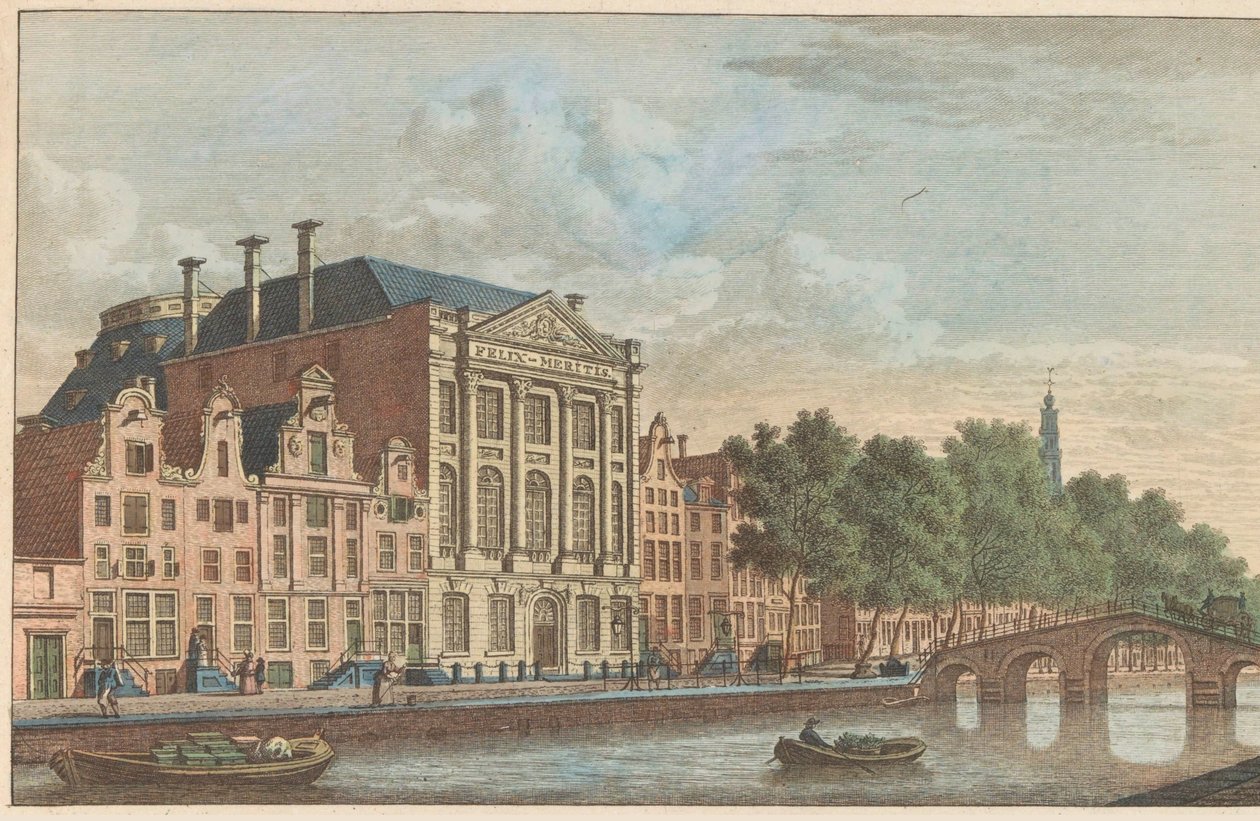 Gebouw van Felix Meritis te Amsterdam, ca. 1790 door Carel Frederik Bendorp (I)