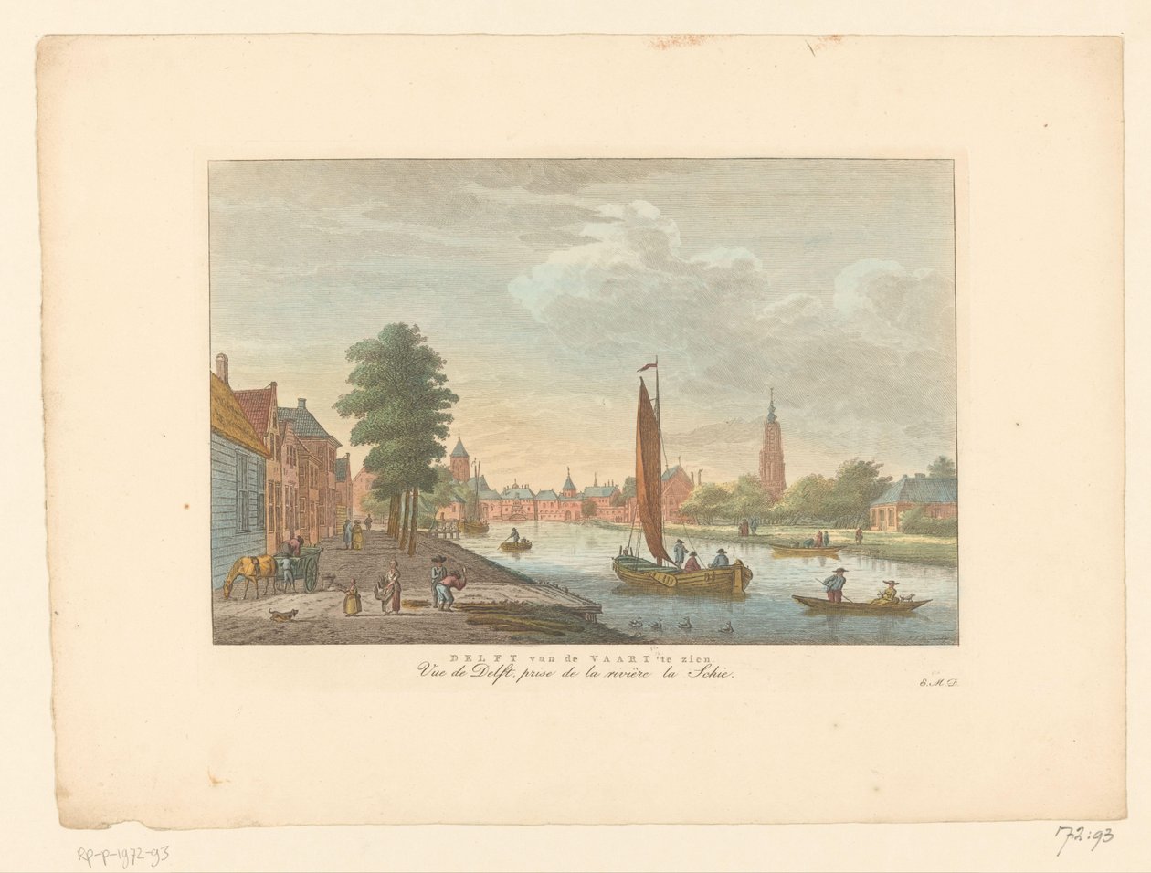 Gezicht op Amersfoort door Carel Frederik Bendorp (I)