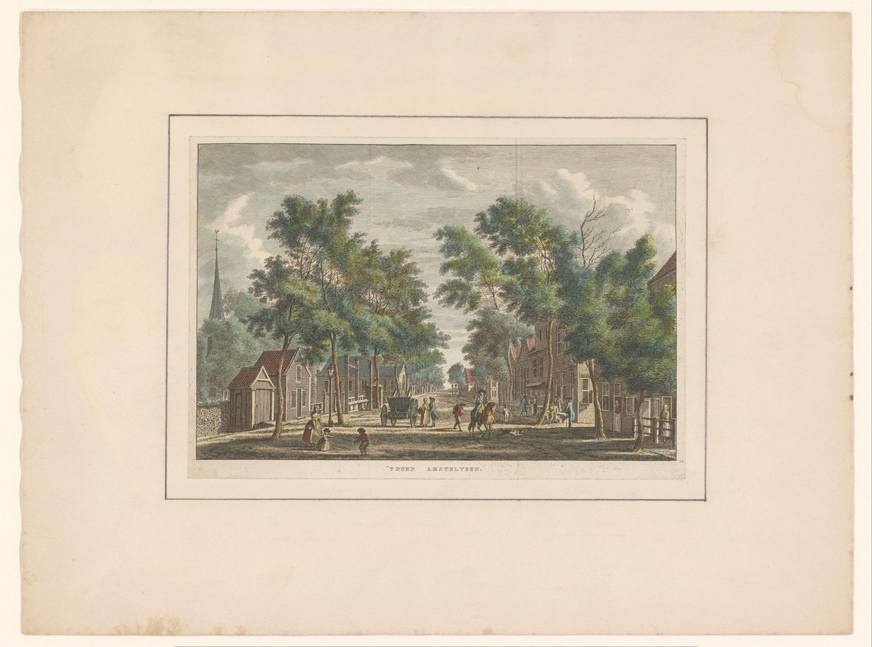 Straat in Amstelveen door Carel Frederik Bendorp (I)