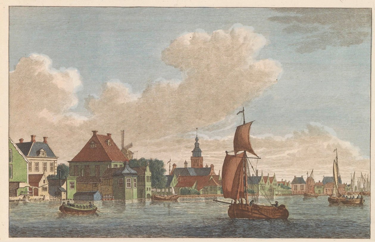 Westzaandam, ca. 1790 door Carel Frederik Bendorp (I)