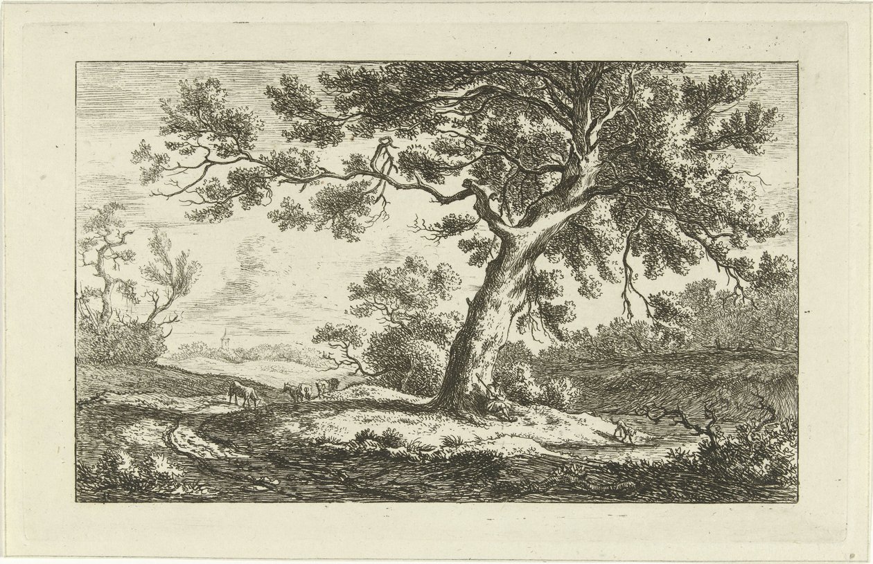 Rustende herder door Carel Lodewijk Hansen