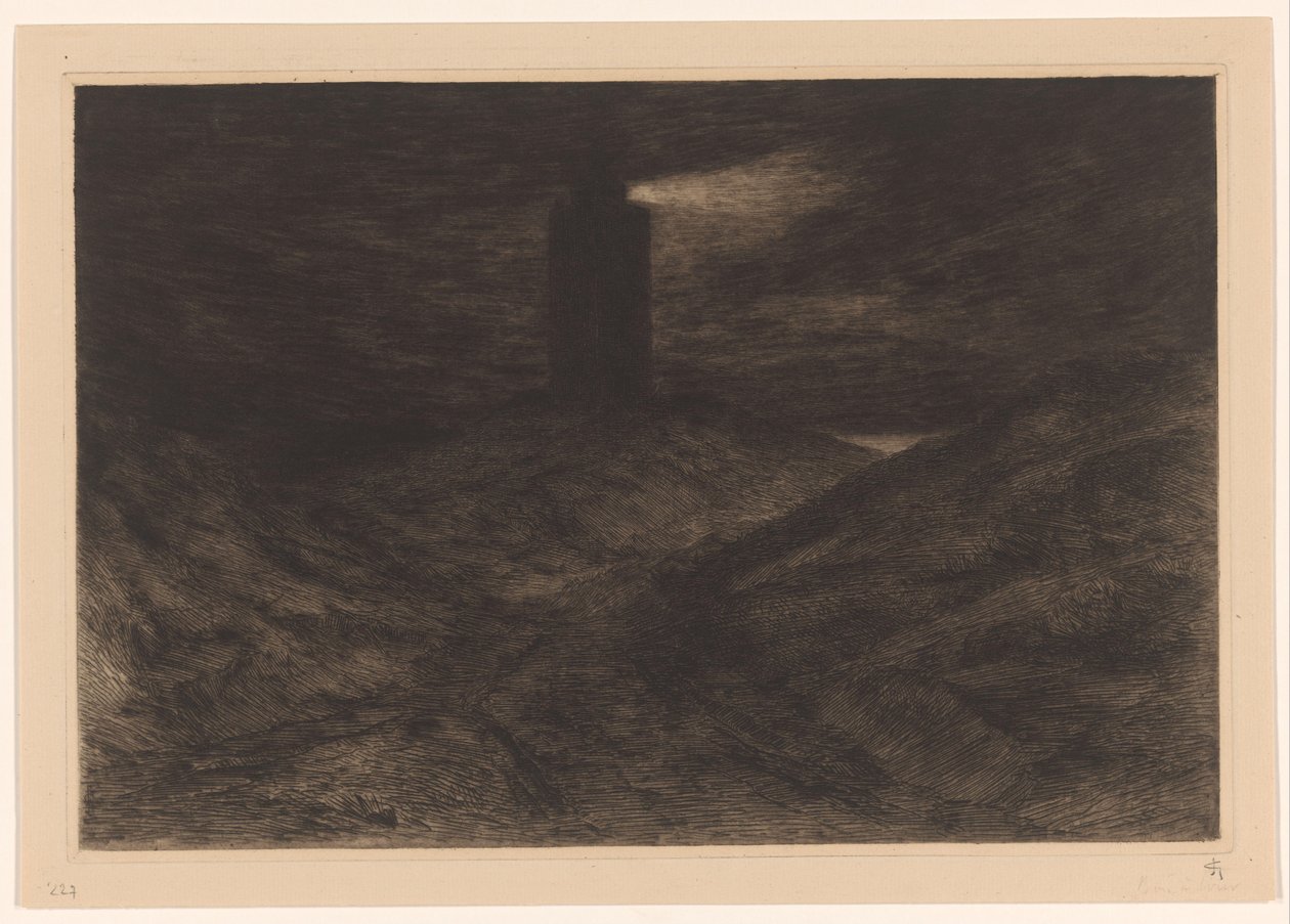 Vuurtoren van Katwijk door Carel Nicolaas Storm van 