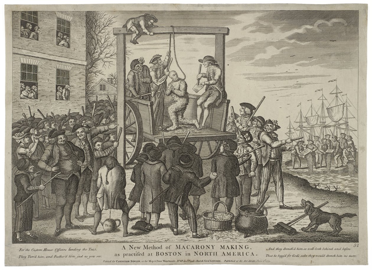 Een Nieuwe Methode van Macaroni Maken, zoals beoefend in Boston in Noord-Amerika door Carington Bowles