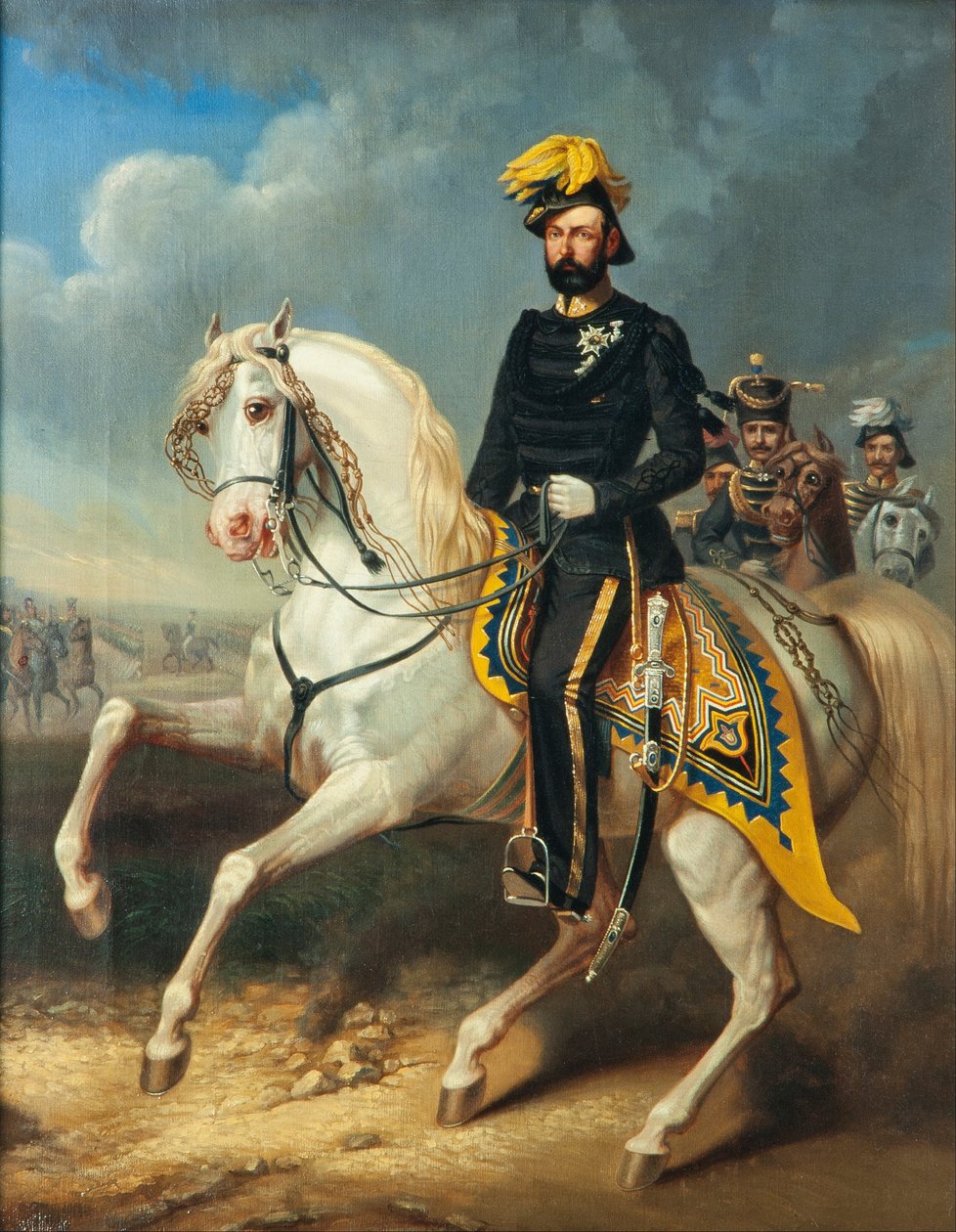 Karl XV, Koning van Zweden en Noorwegen 1860-1872 door Carl Fredrik Kiörboe