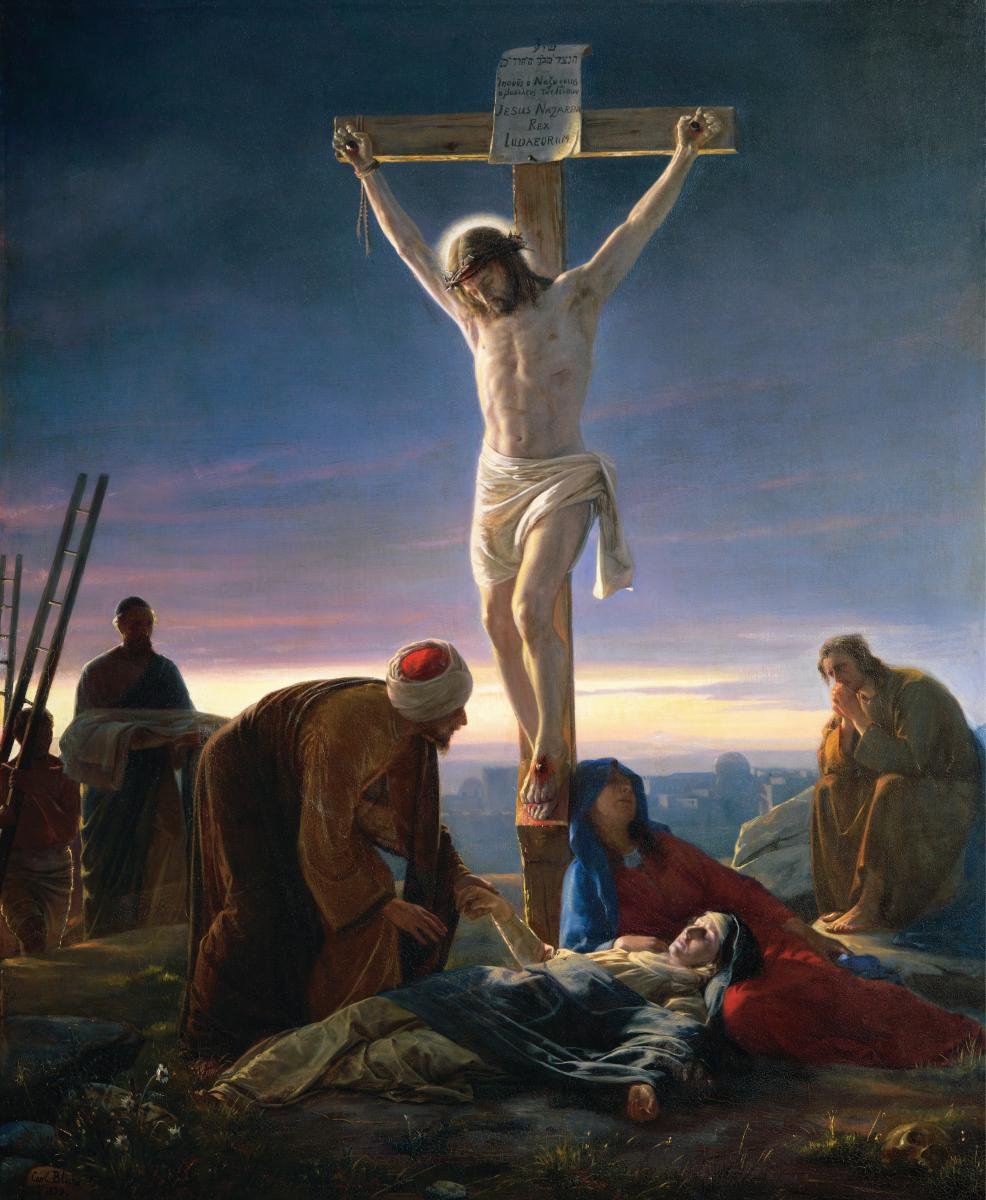 Christus aan het Kruis door Carl Heinrich Bloch