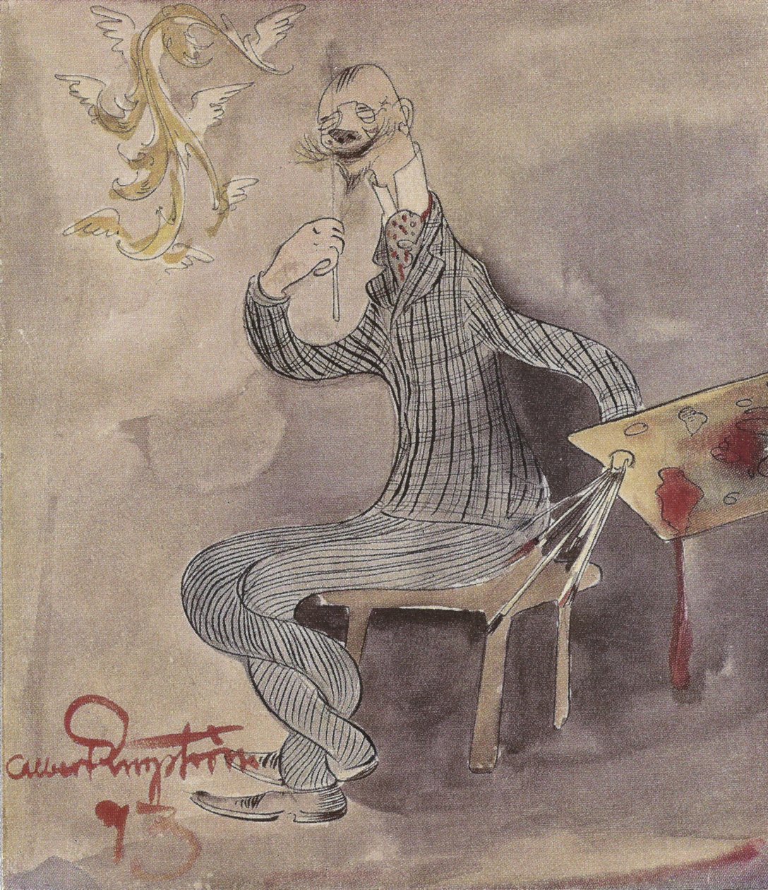 Karikatuur van Carl Larsson door Carl Larsson