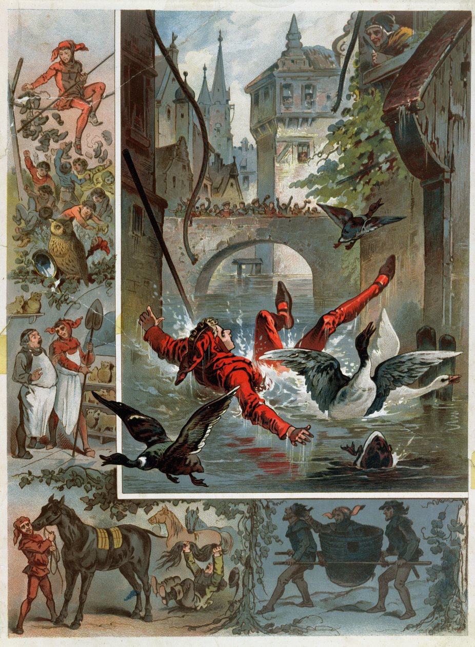 Illustratie voor Till Eulenspiegel-verhaal door Richard Strauss (1864 ...