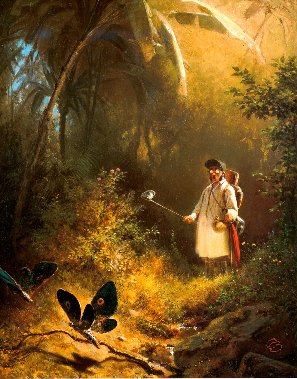 De vlindervanger door Carl Spitzweg