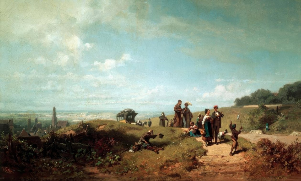 De zondagse wandeling door Carl Spitzweg